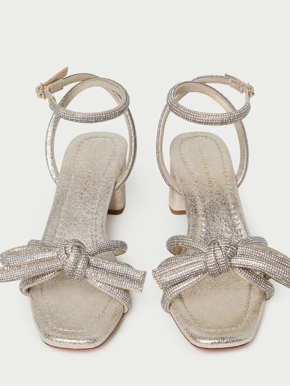 Loeffler Randall Champagne Knot Block-Heel Sandals
